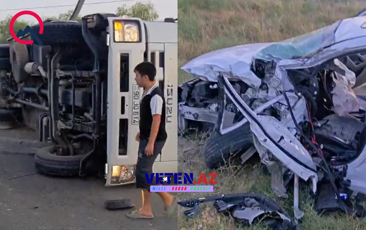 “Hyundai” “ISUZU” ilə toqquşdu – 4 nəfər xəsarət aldı