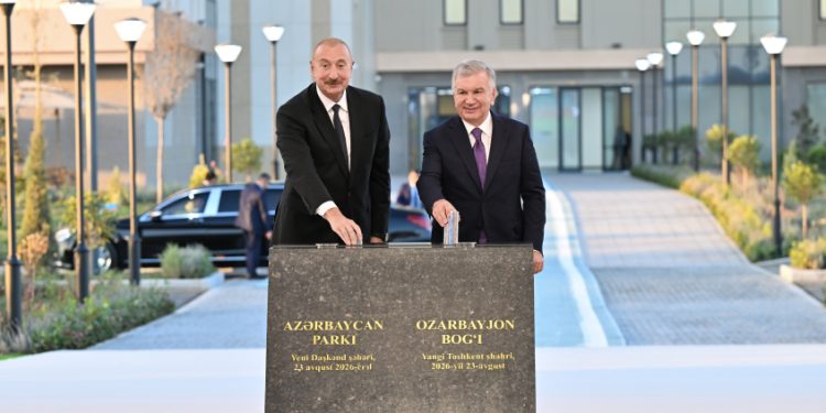 Prezidentlər “Azərbaycan” parkının təməlini qoydu