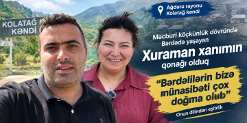 Ağdərənin Kolatağ kəndində məcburi köçkünlərlə görüşdük – Xuraman xanım Bərdə xatirələrini bölüşdü VİDEO
