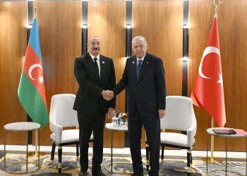 İlham Əliyevin Bişkekdə Rəcəb Tayyib Ərdoğanla görüşü olub