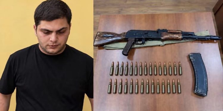 Bərdədə silah sursat saxlamaqda şübhəli bilinən bir nəfər saxlanılıb