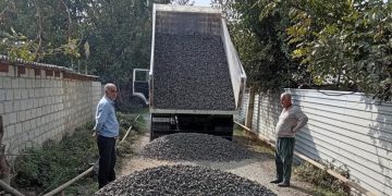Tərtərdə şəhid ailəsinin müraciəti həllini tapdı – küçəyə şebel tökülərək hamarlanıb